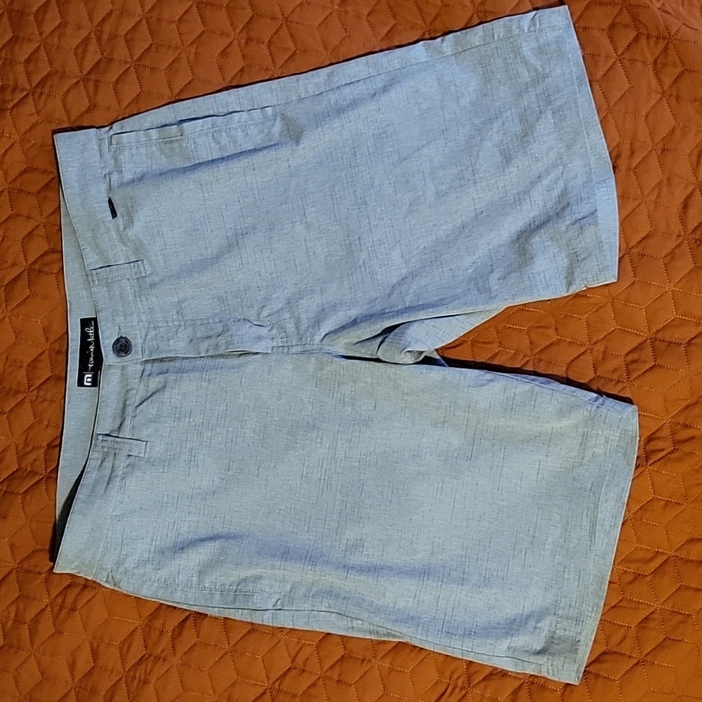 Travis Matthew heather grey golf shorts
